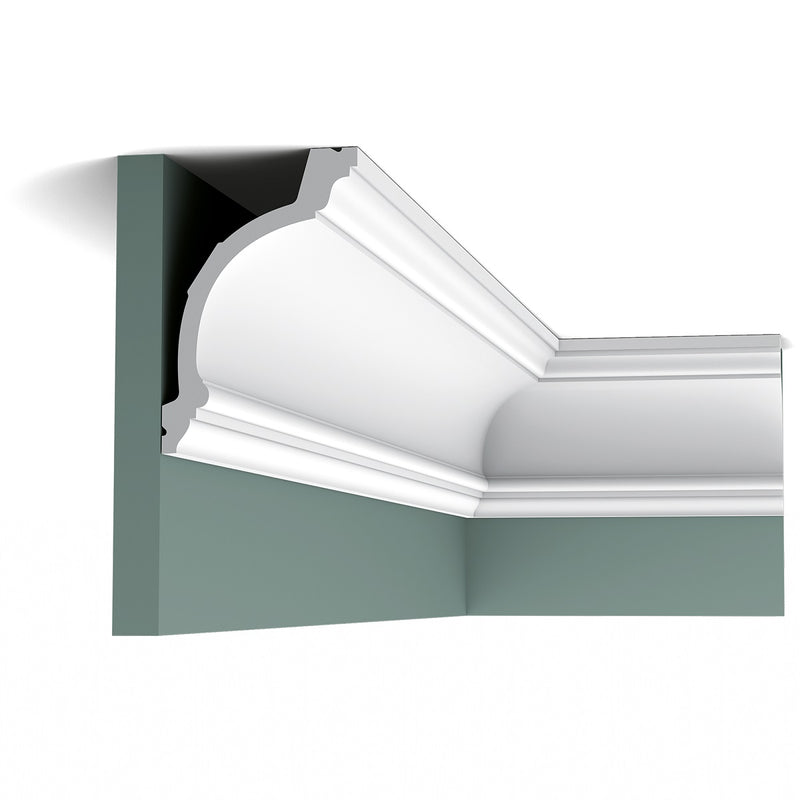 Medium-sized, Plain Coving, Swans Neck, Victorian Lightweight Coving C217.