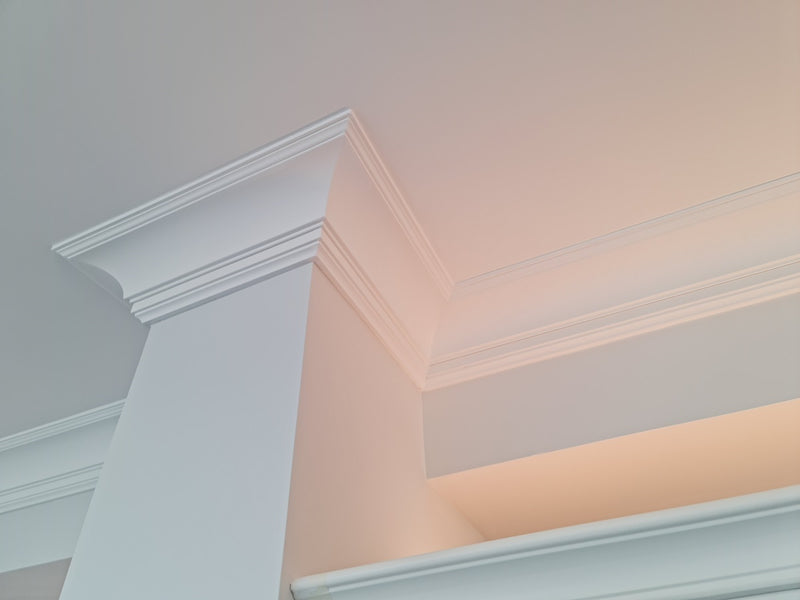 Medium-sized, Plain Coving, Stepped, Art Deco, Lightweight Coving CX106.