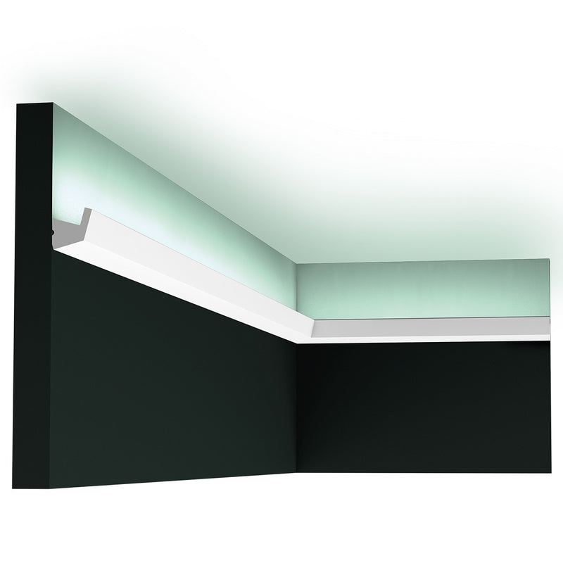 Small, Plain Coving, Curving, LED Up lighting Lightweight Flexible Coving CX189.