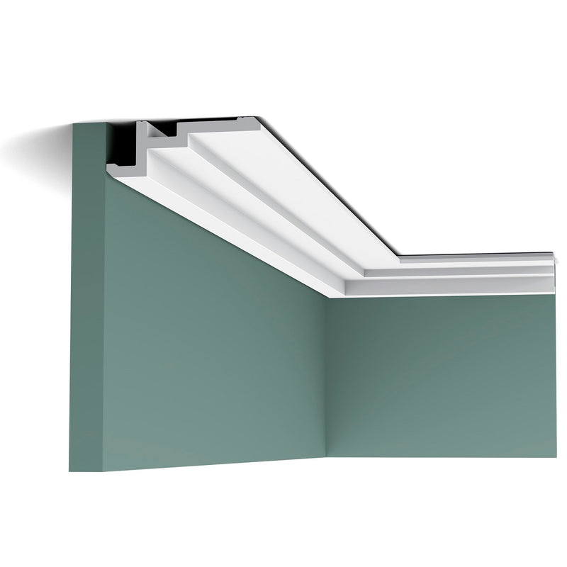 Medium-sized, Plain Coving, Modern, U-Stepped, Lightweight Coving CX196.