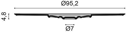 Large, Decorative Lightweight Ceiling Rose R64, with a 952mm diameter, central 70mm diameter, with a 48mm width.