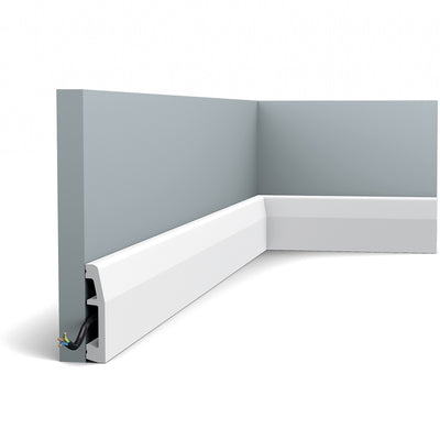 Small, Plain, Contemporary, Lightweight Skirting Board SX125.