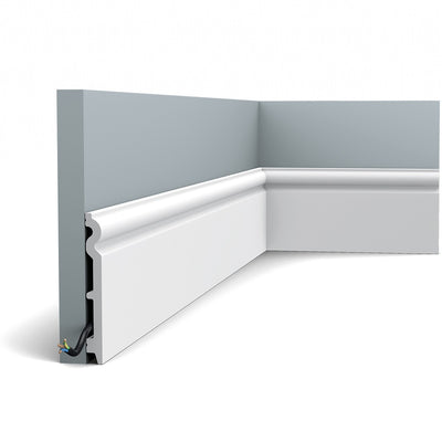 Tall, Plain, Lightweight Skirting Board SX138.