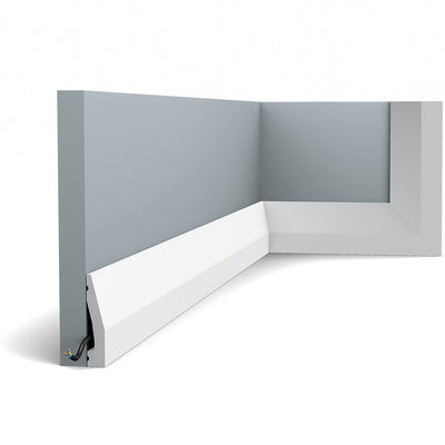 Small, Plain, Contemporary, Lightweight Skirting Board SX159.