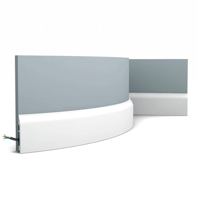 Small, Regency, Lightweight Flexible Skirting Board SX172F.