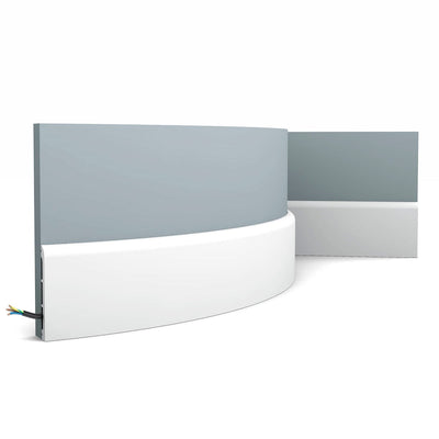 Modern, Lightweight Flexible Skirting Board SX184F.
