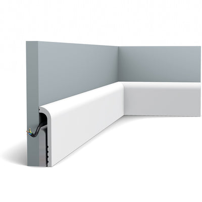 Flat, Plain, Lightweight Skirting Board SX185.