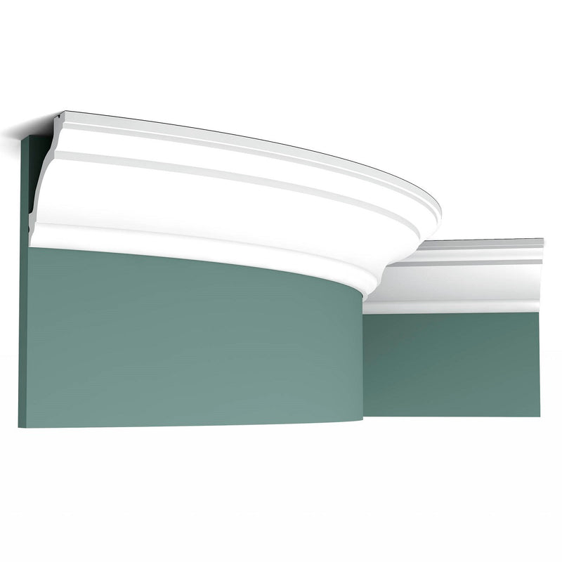 Small, Plain Coving, Swans Neck, Flexible Lightweight Coving C213F.