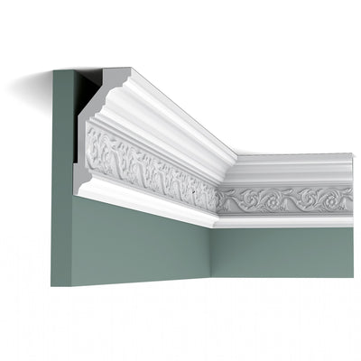 Medium-size, Classical Coving, Floral Leaf, Dublin Lightweight Coving C303. 