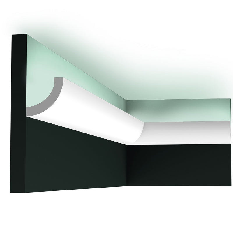 Small, Plain Coving, Curved, LED Lighting, Lightweight Coving C362.