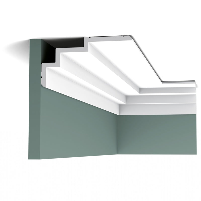 Medium to Large, Plain Coving, Modern, Stepped, Lightweight Coving C392. 