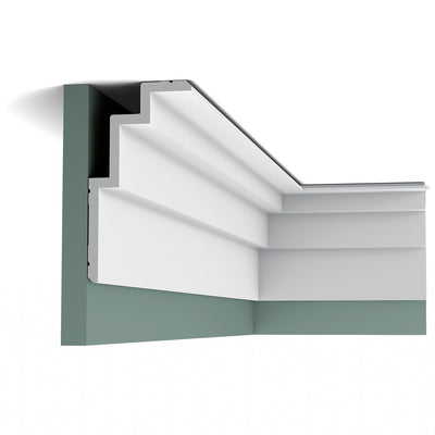 Medium to Large, Plain Coving, Modern, Stepped, Lightweight Coving C392. 