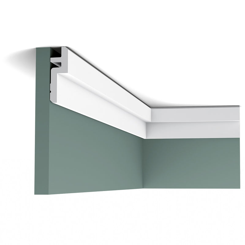 Small, Plain Coving, Stepped, Modern, Lightweight Coving C394. 