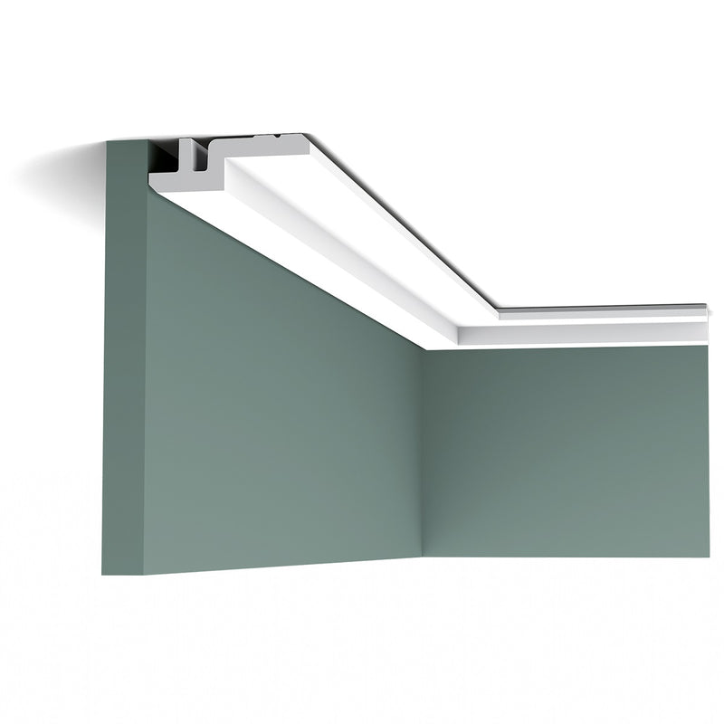 Small, Plain Coving, Stepped, Modern, Lightweight Coving C394. 