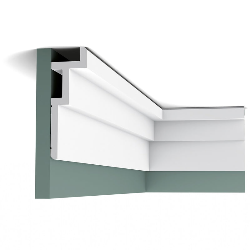 Large, Plain Coving, Stepped, Modern, Lightweight Coving C396.