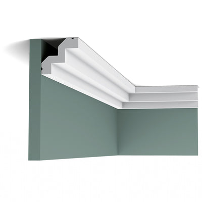 Small, Plain Coving, Art Deco, Stepped, Fulham Lightweight Coving C602.