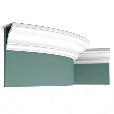 Small to Medium-sized, Plain Coving, Swans Neck, Flexible Lightweight Coving CX123F.