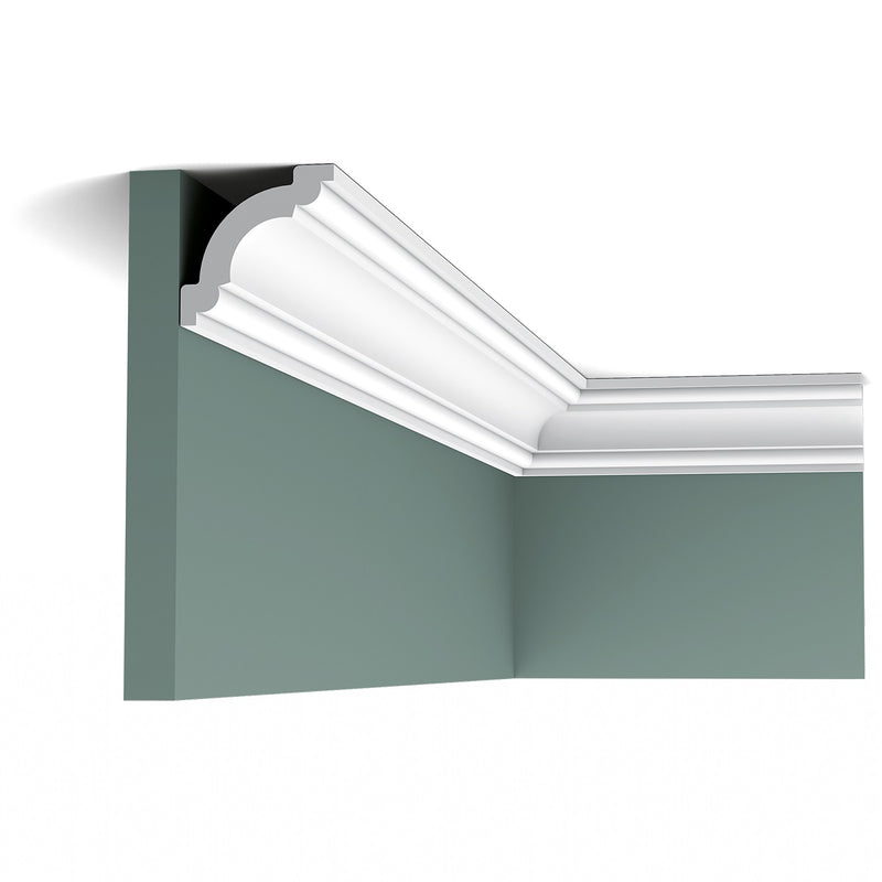 Small, Plain Coving, Swans Neck, Lightweight Coving CX124. 
