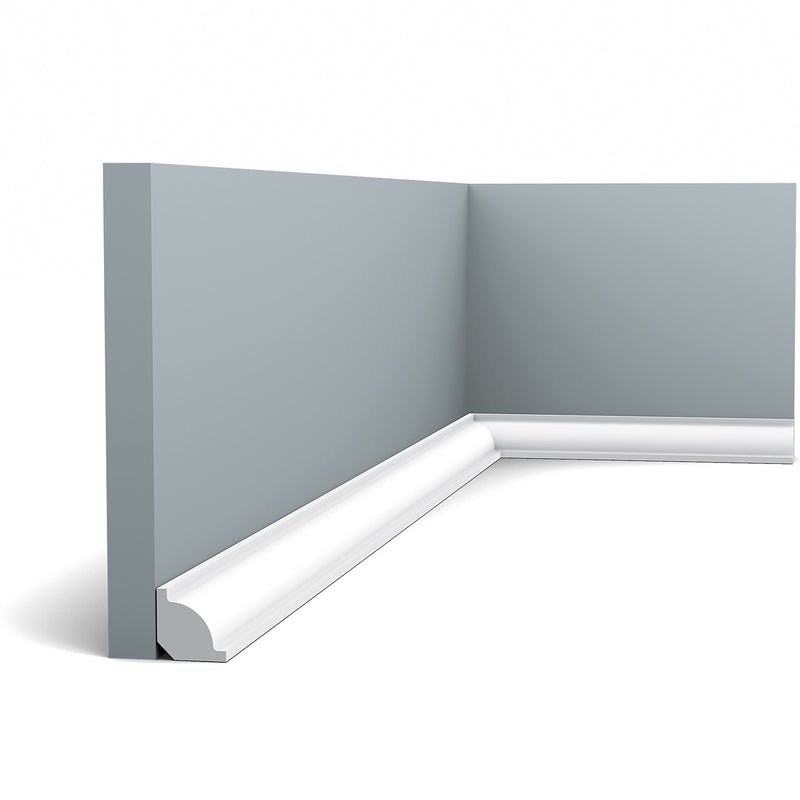 Extra Small, Curved, Plain Coving, Lightweight Skirting Board CX132.