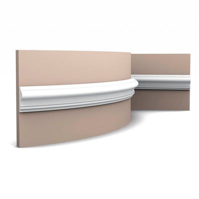 Plain, Wall Panel, Flexible Lightweight Dado Rail P8030F.