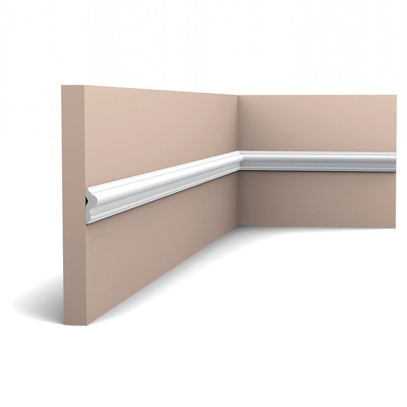 Small, Modern, Rounded, Lightweight Dado Picture Rail PX201.