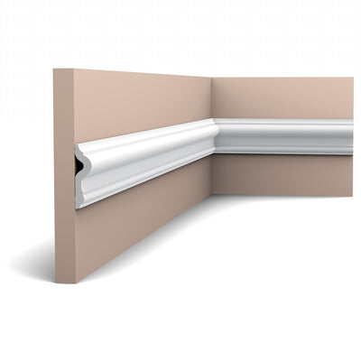 Medium-sized, Modern, Rounded, Lightweight Dado Picture Rail PX202. 