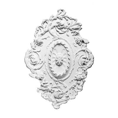 Large, Decorated, Oval Shaped Ceiling Rose R22. 
