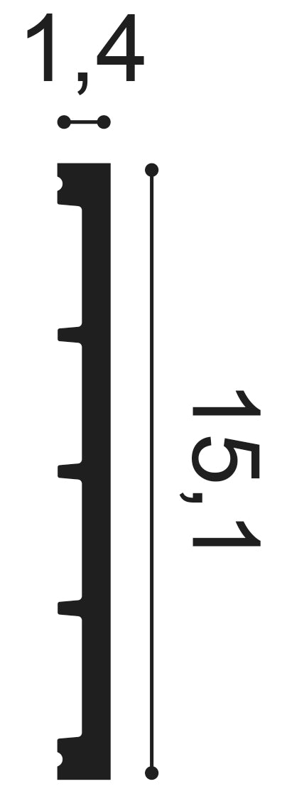 Orac SX168 Tall Skirting Board