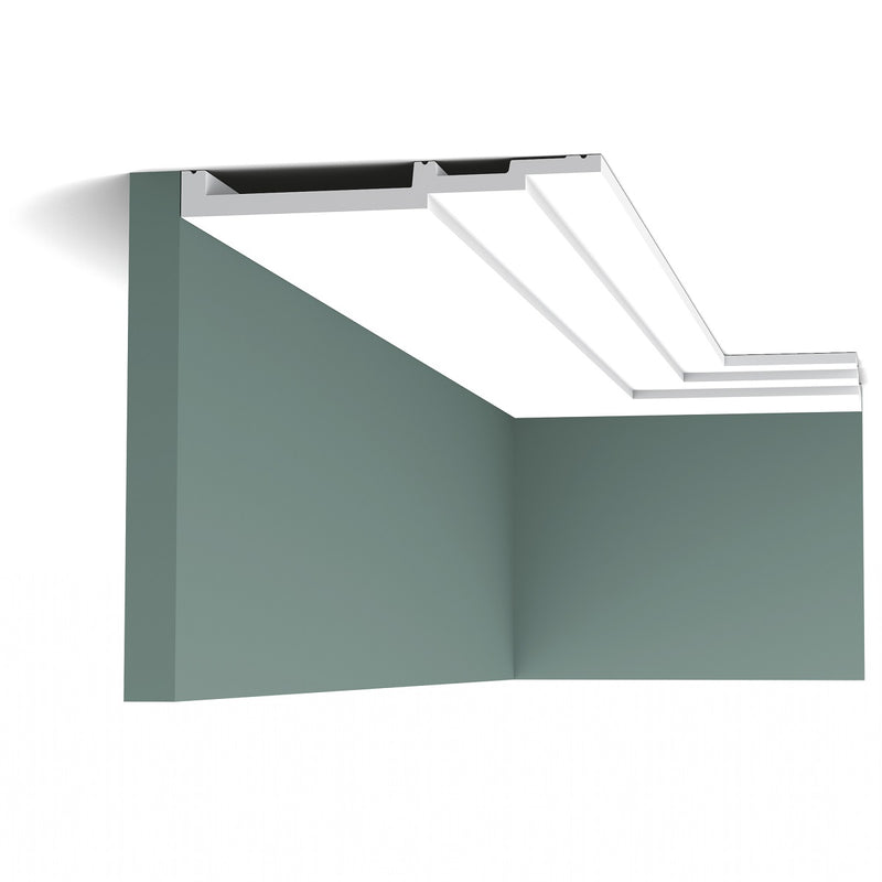 Tall, Contemporary, Stepped, Lightweight Coving SX181. 